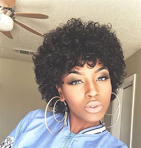 curly afro short|More.